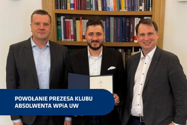 Powołanie Prezesa Klubu Absolwenta WPiA UW